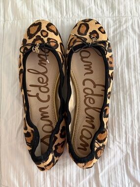 Brand New Sam Edelman Dyed Calf Fur Ballet Flats